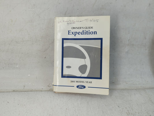 2001 Ford Expedition Owners Manual Book Guide P/N:1L1J-19A321-AC OEM Used Auto Parts