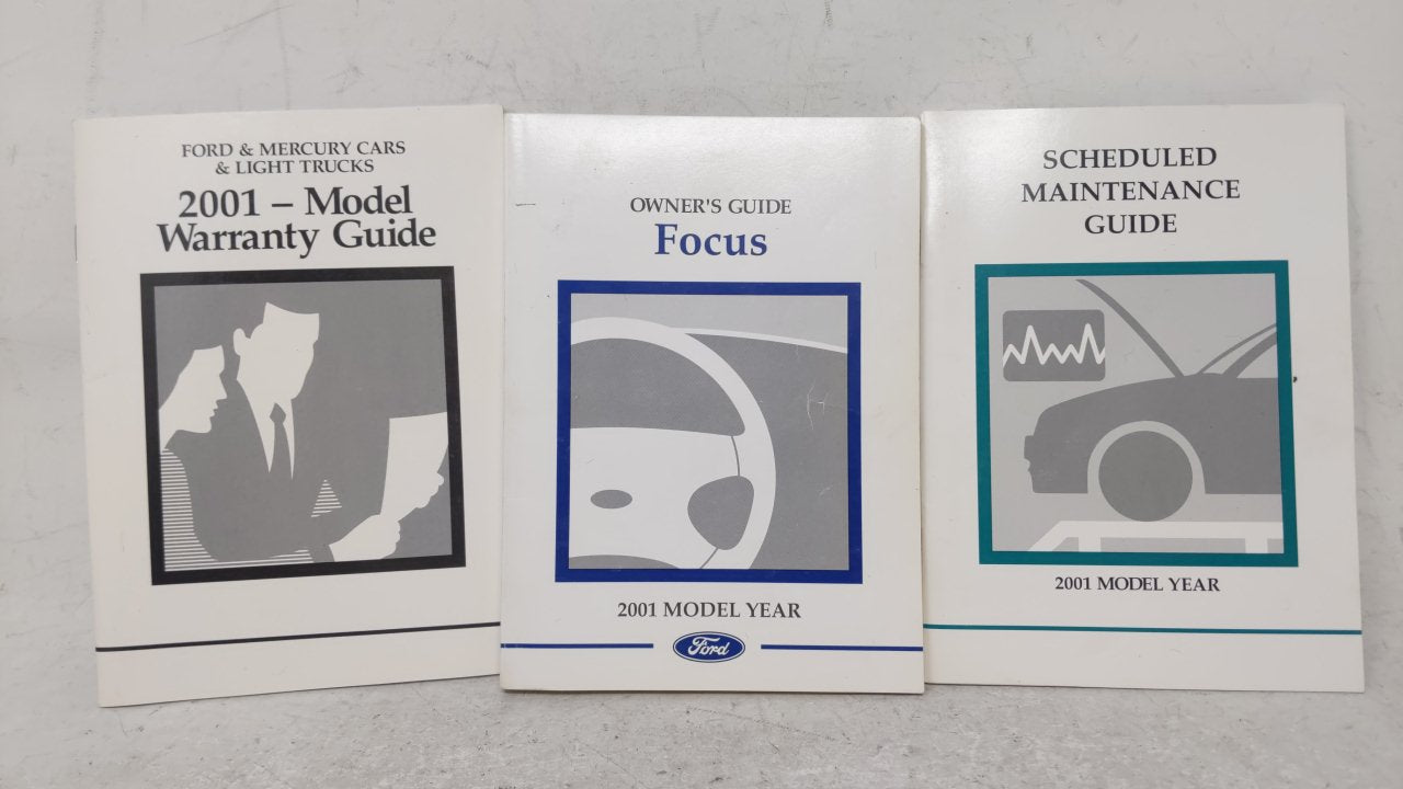 2001 Ford Focus Owners Manual Book Guide OEM Used Auto Parts - Oemusedautoparts1.com