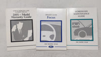 2001 Ford Focus Owners Manual Book Guide OEM Used Auto Parts - Oemusedautoparts1.com