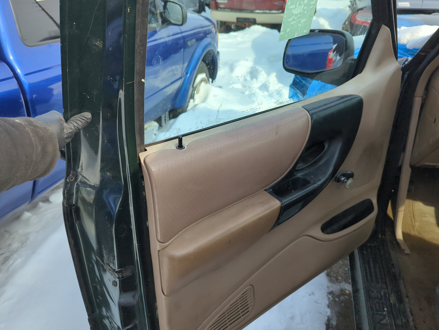 2001 Ford Ranger Front Left Driver Interior Door Panel Trim - Oemusedautoparts1.com