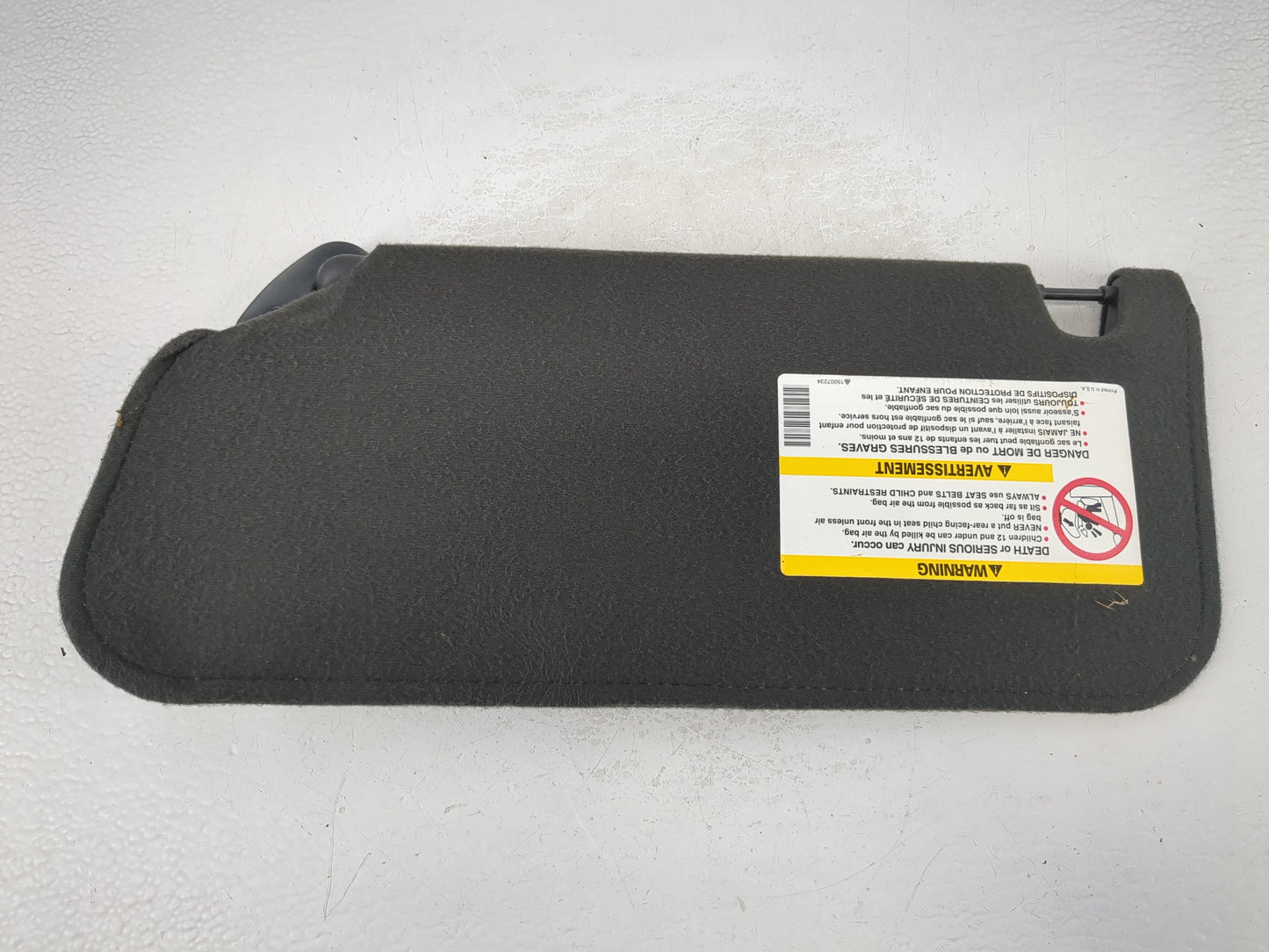 2001 Gmc Chevrolet Sun Visor Shade Replacement Passenger Right Mirror Fits Fits 2000 2002 OEM Used Auto Parts - Oemusedautop