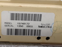 2001 Gmc Yukon Climate Control Module Temperature AC/Heater Replacement P/N:15748172 Fits OEM Used Auto Parts - Oemusedautop