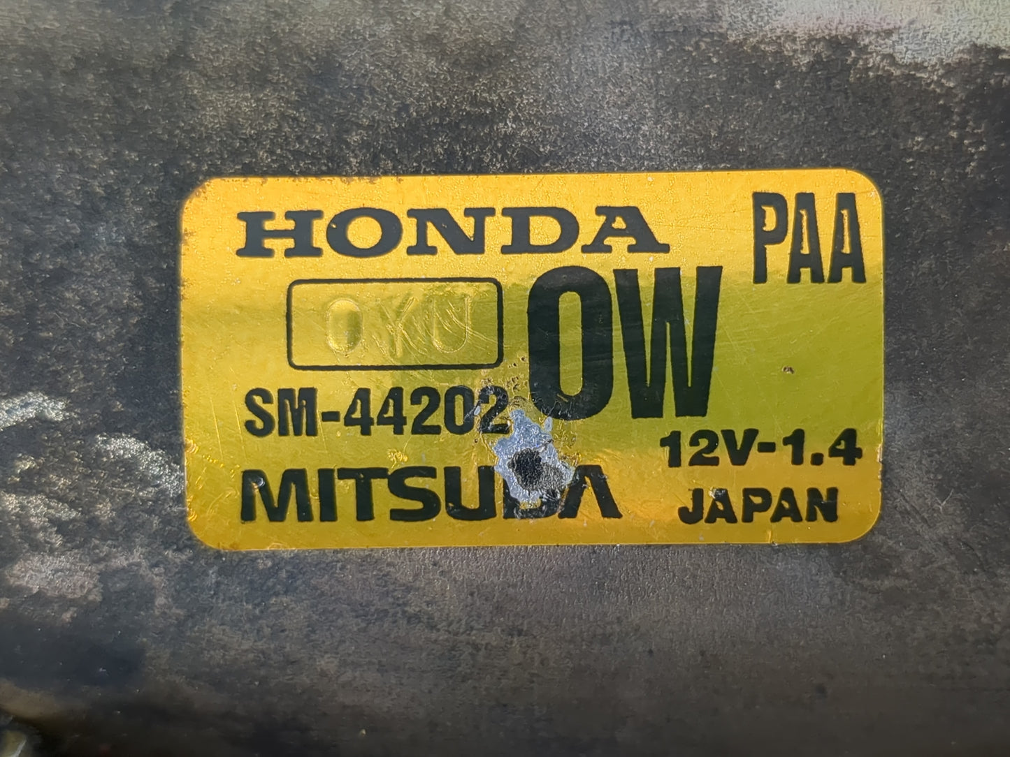 1998-2002 Honda Accord Car Starter Motor Solenoid OEM P/N:SM-44202 Fits Fits 1998 1999 2000 2001 2002 OEM Used Auto Parts - 