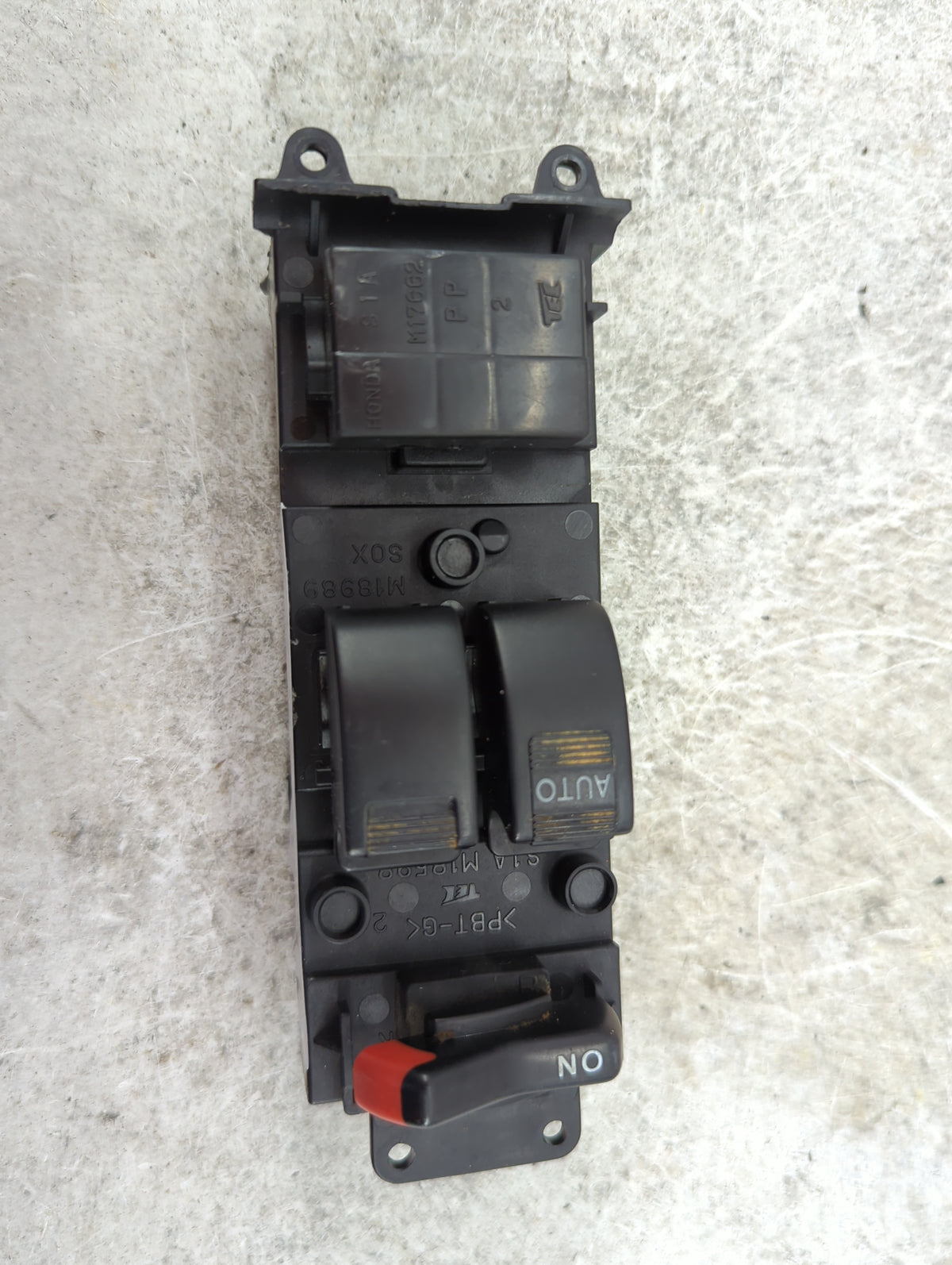 1998-2002 Honda Accord Master Power Window Switch Replacement Driver Side Left P/N:S1A M18598 Fits OEM Used Auto Parts - Oem