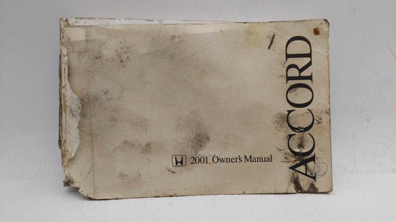 2001 Honda Accord Owners Manual Book Guide OEM Used Auto Parts - Oemusedautoparts1.com