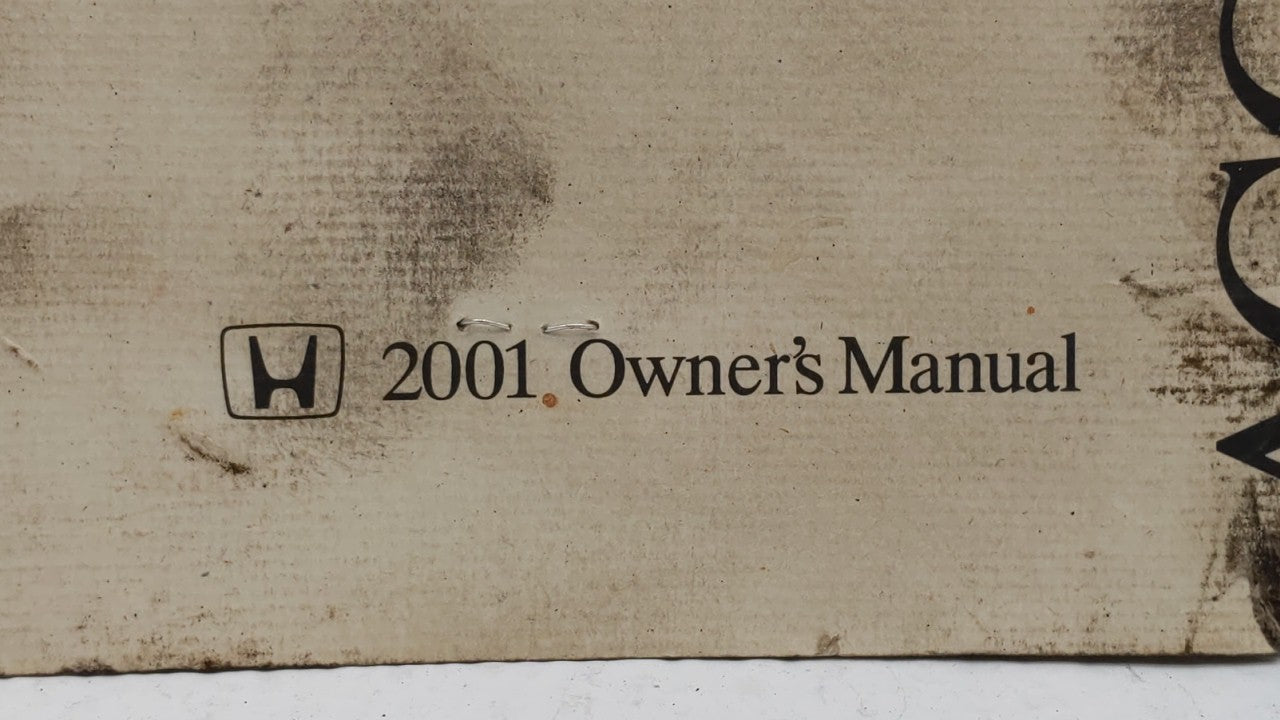 2001 Honda Accord Owners Manual Book Guide OEM Used Auto Parts - Oemusedautoparts1.com