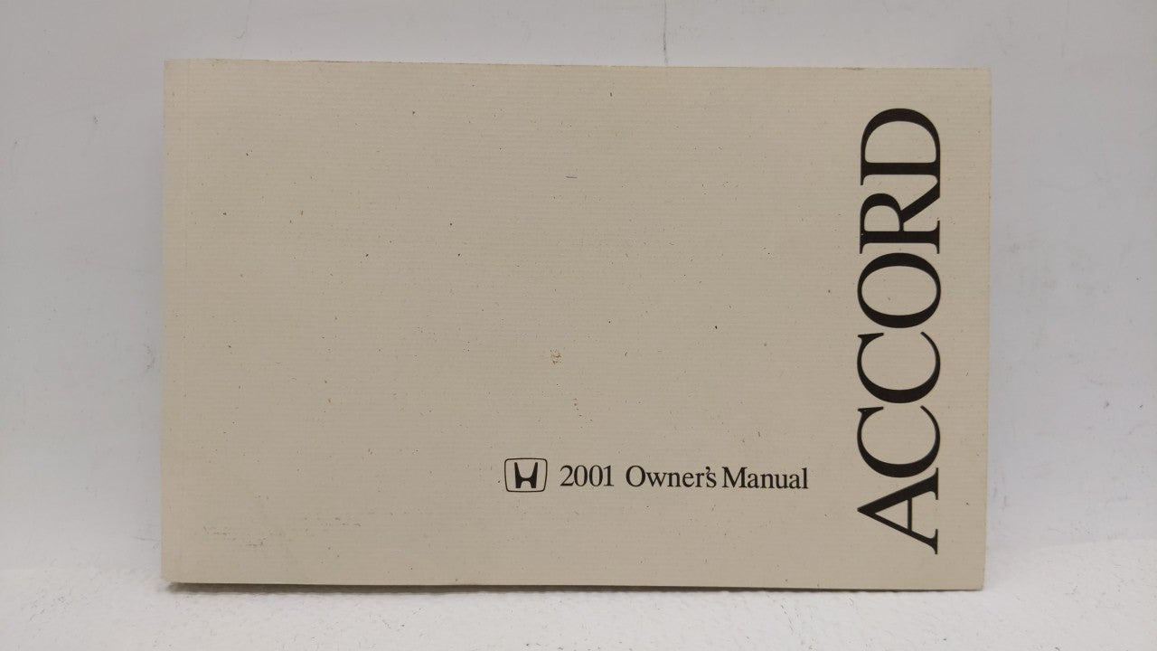 2001 Honda Accord Owners Manual Book Guide OEM Used Auto Parts - Oemusedautoparts1.com