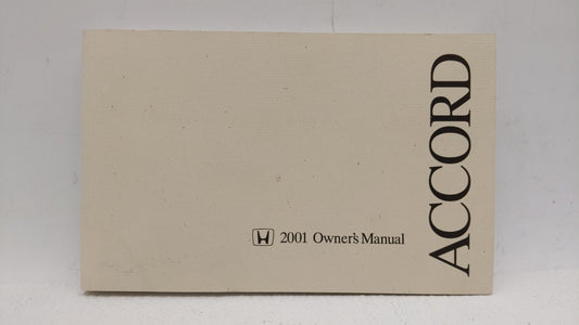 2001 Honda Accord Owners Manual Book Guide OEM Used Auto Parts - Oemusedautoparts1.com