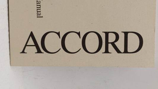 2001 Honda Accord Owners Manual Book Guide OEM Used Auto Parts