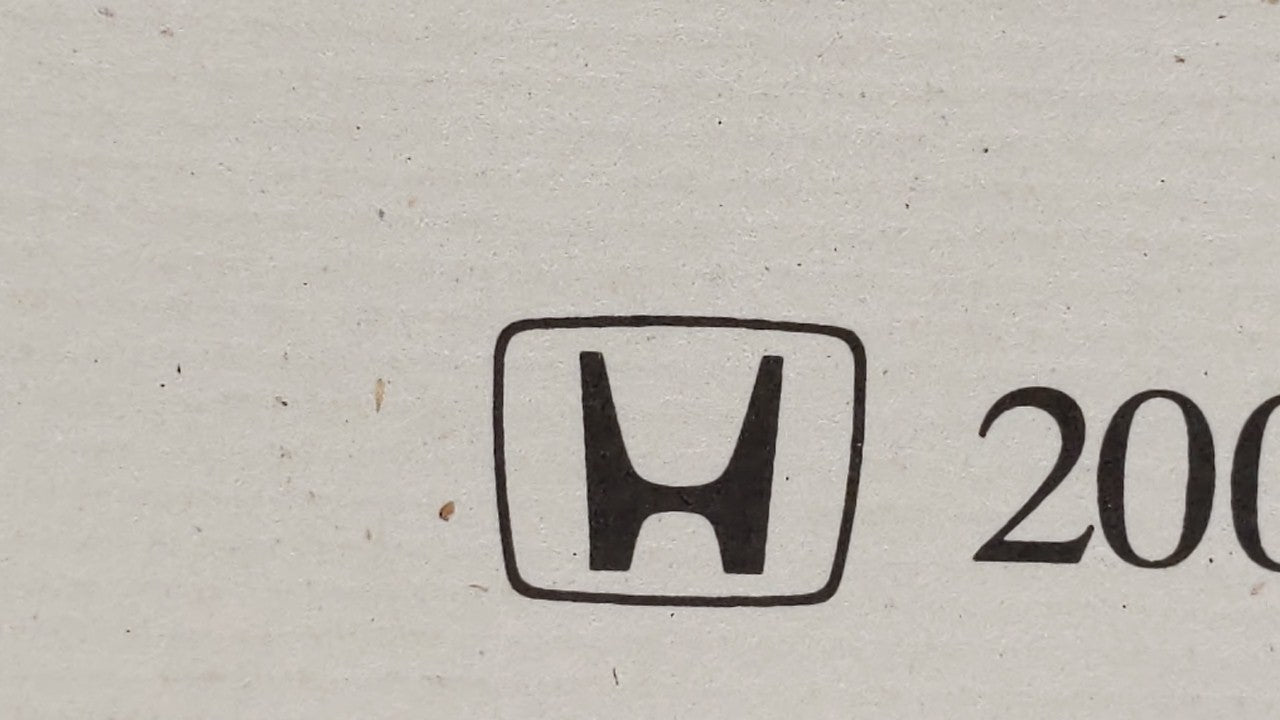 2001 Honda Accord Owners Manual Book Guide OEM Used Auto Parts - Oemusedautoparts1.com