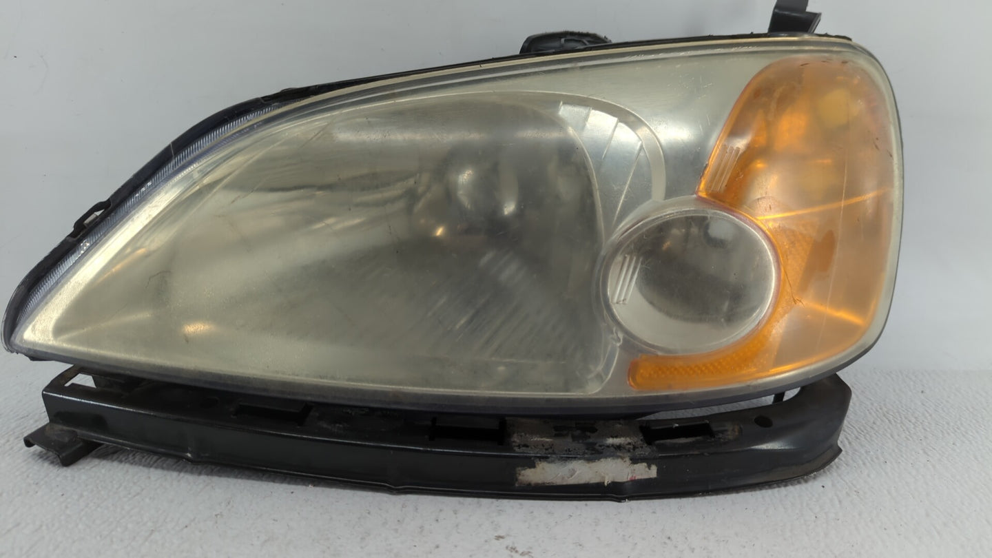 2001-2003 Honda Civic Driver Left Oem Head Light Headlight Lamp - Oemusedautoparts1.com