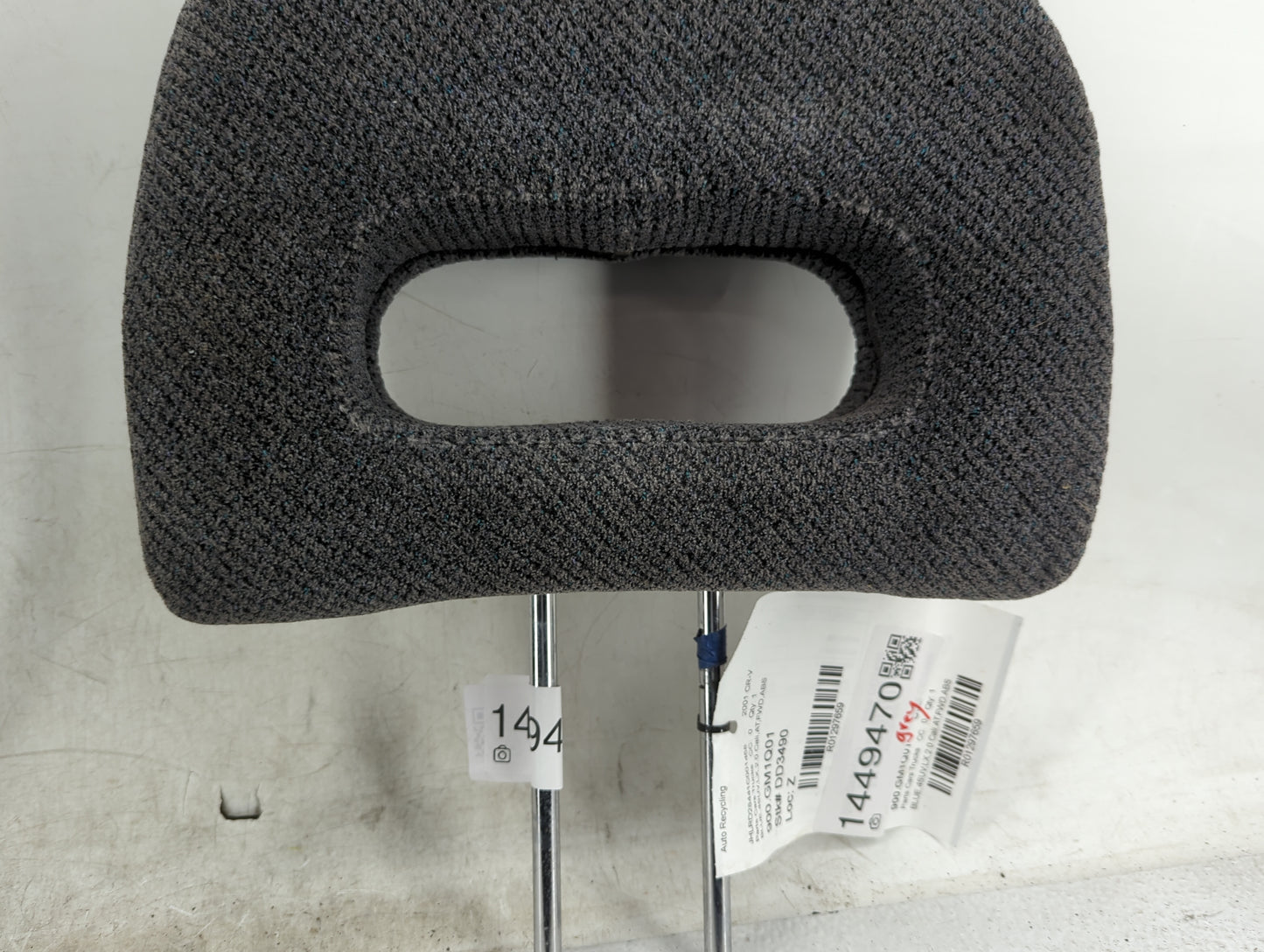 1998-2001 Honda Cr-v Headrest Head Rest Front Driver Seat Dark Grey - Oemusedautoparts1.com