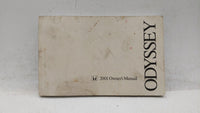 2001 Honda Odyssey Owners Manual Book Guide OEM Used Auto Parts - Oemusedautoparts1.com