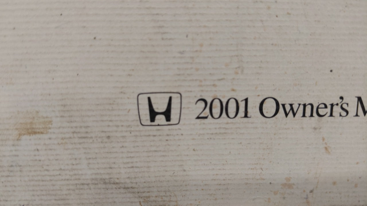 2001 Honda Odyssey Owners Manual Book Guide OEM Used Auto Parts - Oemusedautoparts1.com