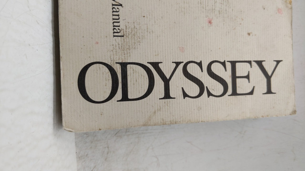 2001 Honda Odyssey Owners Manual Book Guide OEM Used Auto Parts - Oemusedautoparts1.com