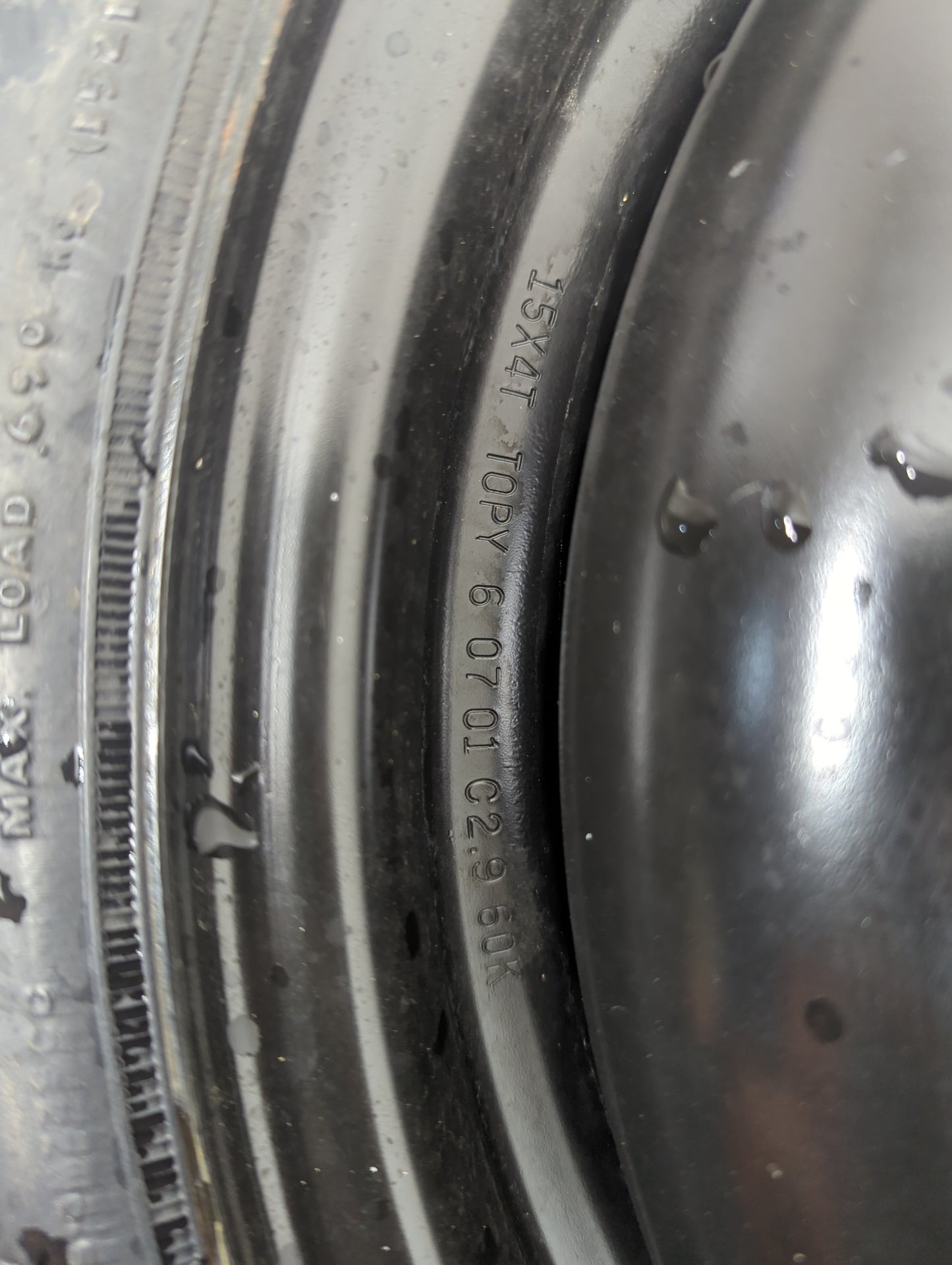 2001 Honda Civic (see Also Delsol & Crx) Civic Spare Donut Tire Wheel Rim Oem - Oemusedautoparts1.com