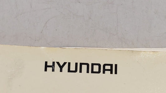 2001 Hyundai Elantra Owners Manual Book Guide OEM Used Auto Parts