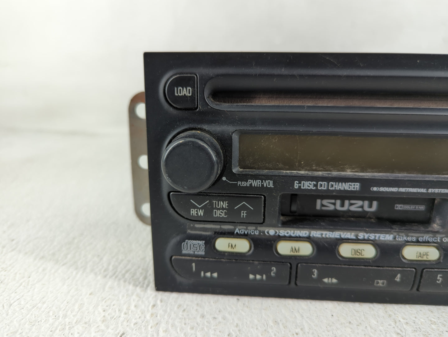 2001 Isuzu Rodeo Radio AM FM Cd Player Receiver Replacement P/N:8-97251-335-1 Fits OEM Used Auto Parts - Oemusedautoparts1.c