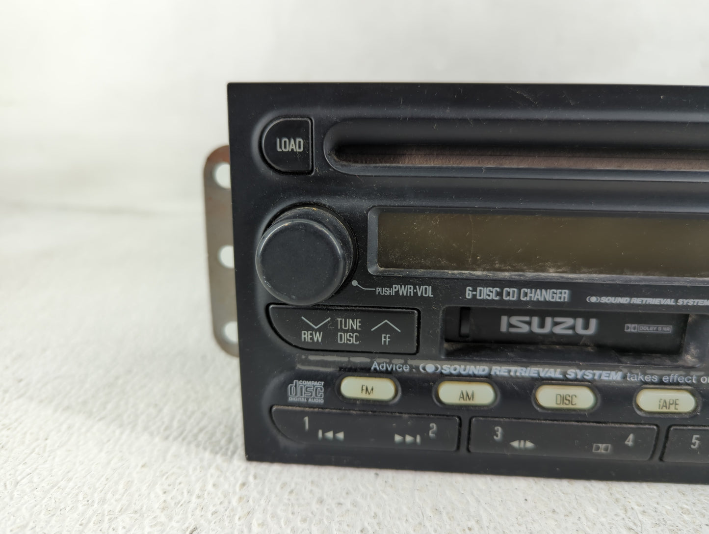 2001 Isuzu Rodeo Radio AM FM Cd Player Receiver Replacement P/N:8-97251-335-1 Fits OEM Used Auto Parts - Oemusedautoparts1.c