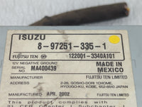 2001 Isuzu Rodeo Radio AM FM Cd Player Receiver Replacement P/N:8-97251-335-1 Fits OEM Used Auto Parts - Oemusedautoparts1.c
