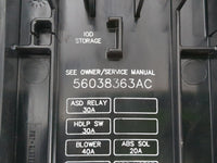 2000-2004 Jeep Grand Cherokee Fusebox Fuse Box Panel Relay Module P/N:56038363AC Fits Fits 2000 2001 2002 2003 2004 OEM Used