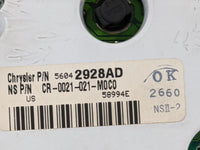 2001 Jeep Grand Cherokee Instrument Cluster Speedometer Gauges P/N:56042928AD Fits OEM Used Auto Parts - Oemusedautoparts1.c