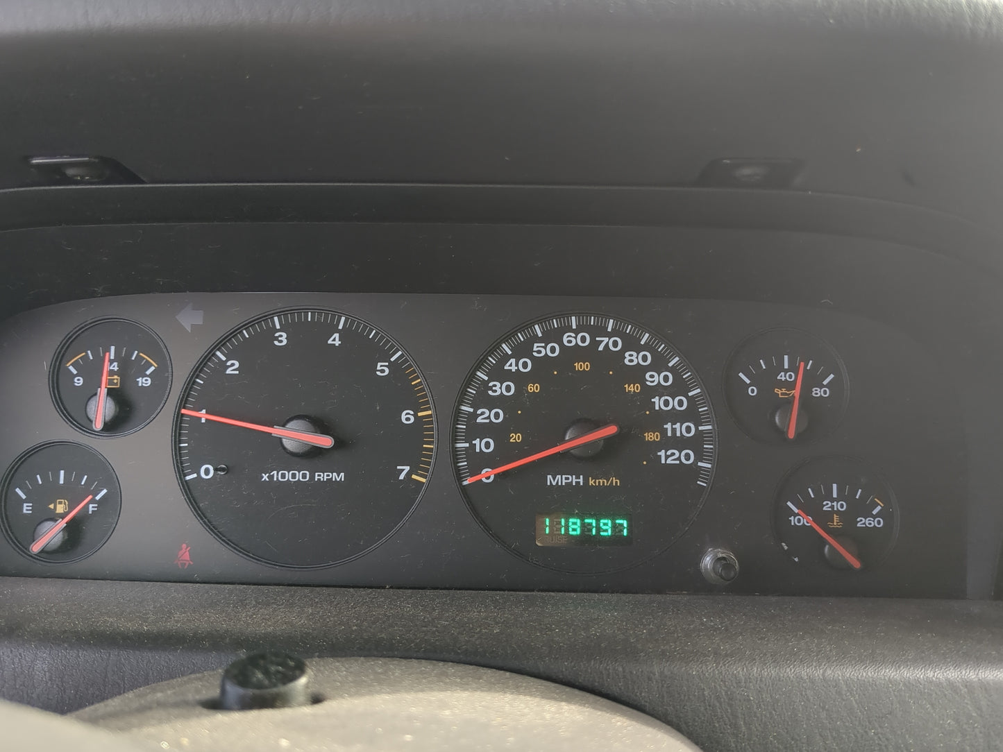 2001 Jeep Grand Cherokee Instrument Cluster Speedometer Gauges Fits OEM Used Auto Parts - Oemusedautoparts1.com