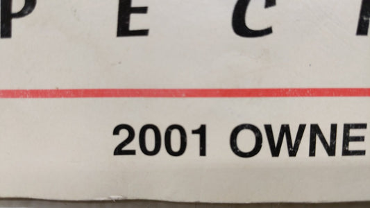 2001 Kia Spectra Owners Manual Book Guide OEM Used Auto Parts