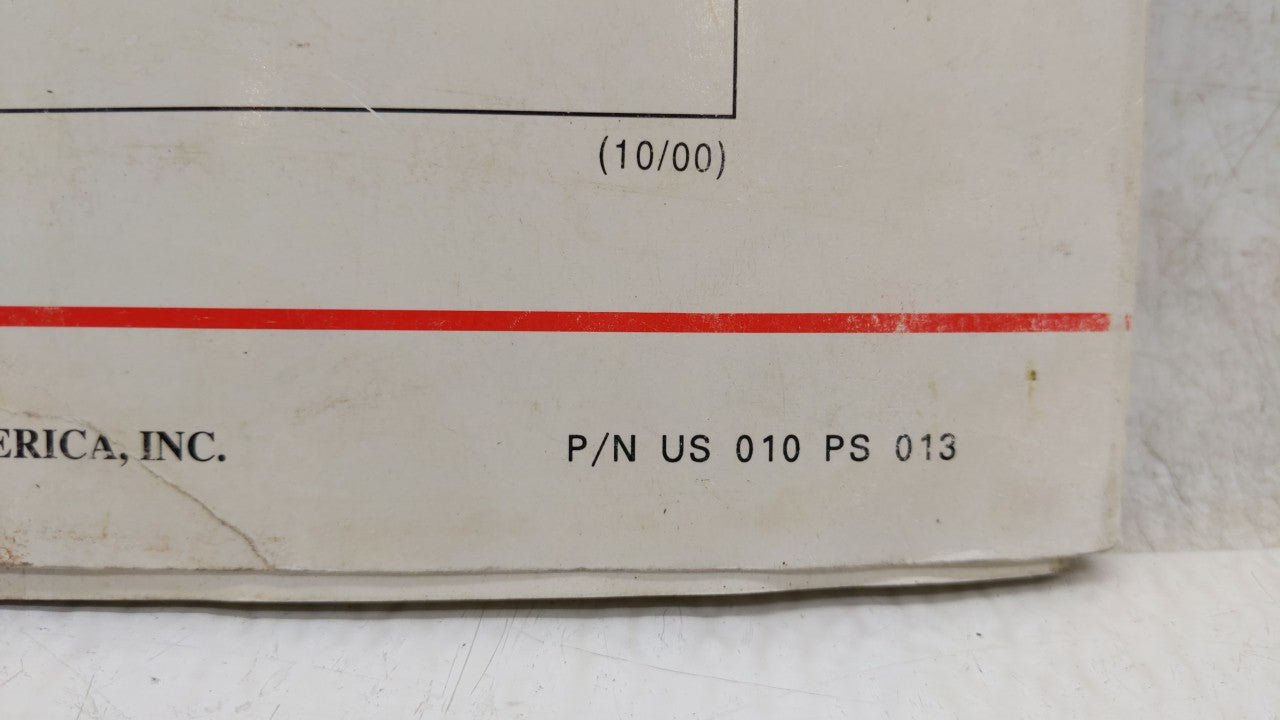 2001 Kia Spectra Owners Manual Book Guide OEM Used Auto Parts - Oemusedautoparts1.com