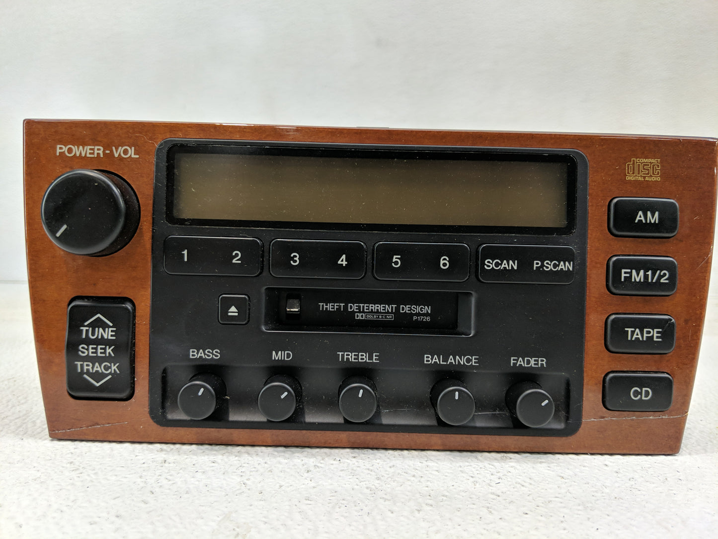 2000-2001 Lexus Es300 Radio AM FM Cd Player Receiver Replacement P/N:86120-33370 Fits Fits 2000 2001 OEM Used Auto Parts - O