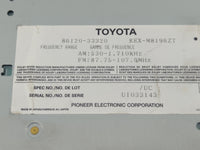 2000-2001 Lexus Es300 Radio AM FM Cd Player Receiver Replacement P/N:86120-33320 Fits Fits 2000 2001 OEM Used Auto Parts - O