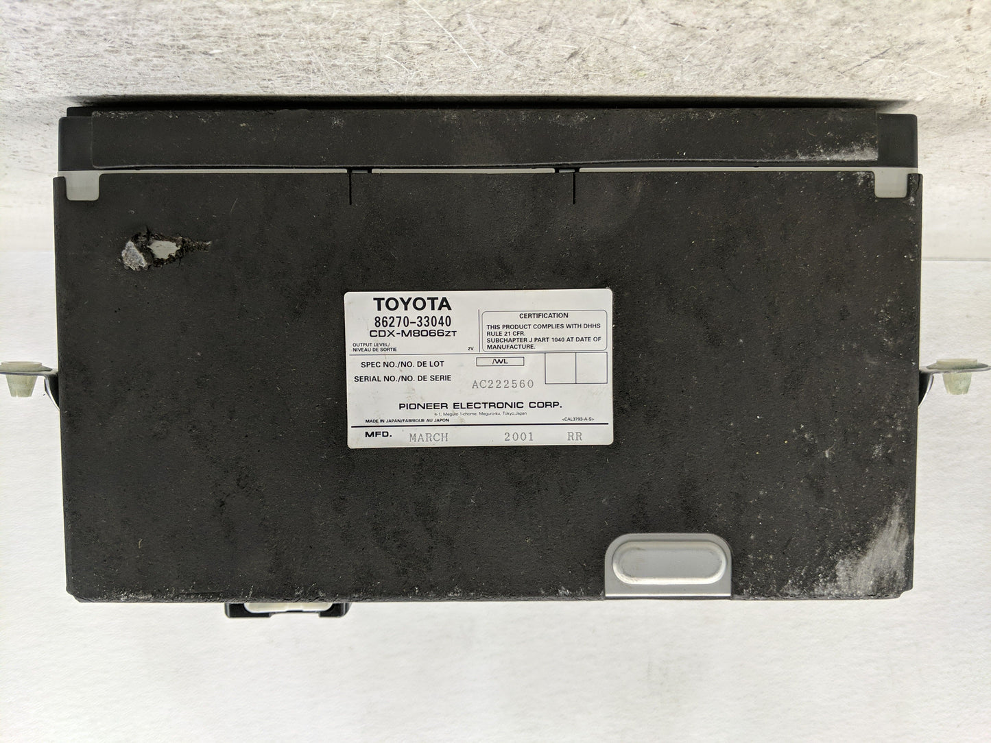 1997-2001 Lexus Es300 Radio AM FM Cd Player Receiver Replacement P/N:86270-33040 Fits Fits 1997 1998 1999 2000 2001 OEM Used
