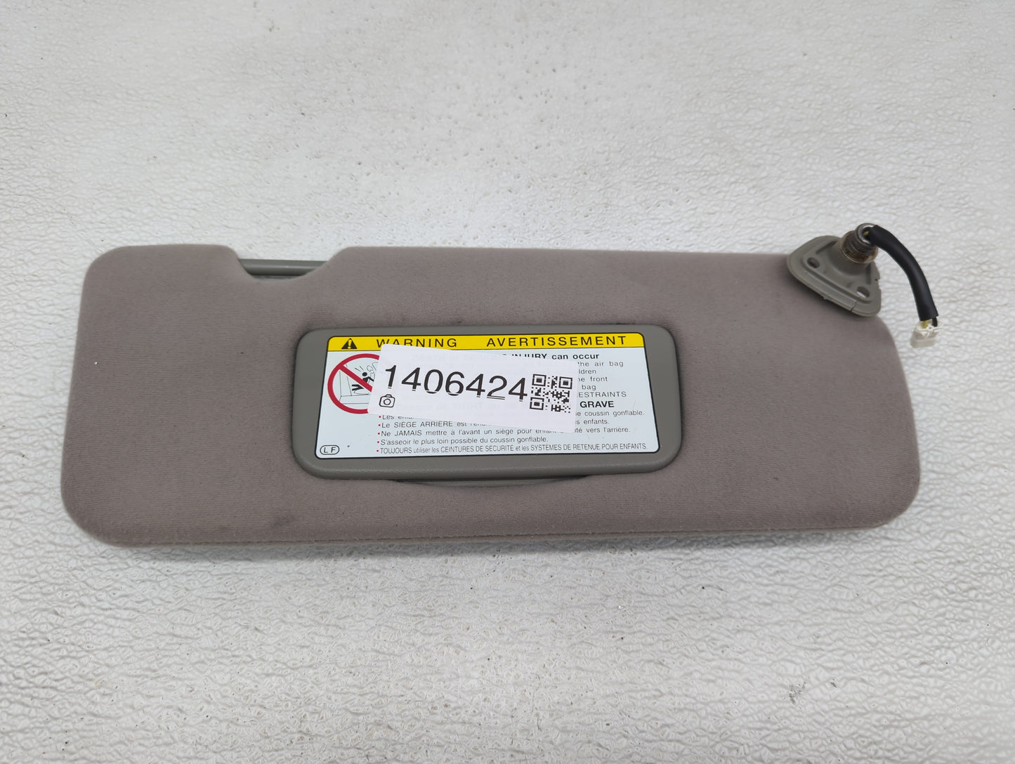 2000-2001 Lexus Es300 Sun Visor Shade Replacement Passenger Right Mirror Fits Fits 2000 2001 OEM Used Auto Parts - Oemusedau