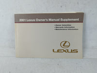 2001 Lexus Es300 Owners Manual Book Guide OEM Used Auto Parts - Oemusedautoparts1.com