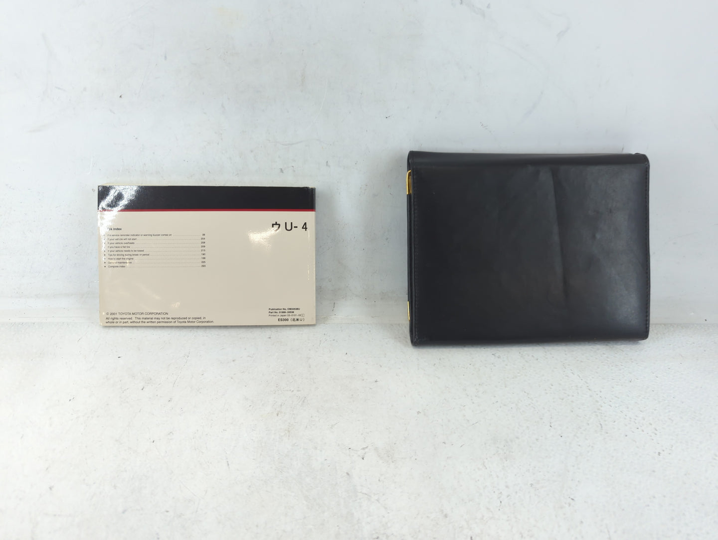 2001 Lexus Es300 Owners Manual Book Guide P/N:01999-33538 OEM Used Auto Parts - Oemusedautoparts1.com