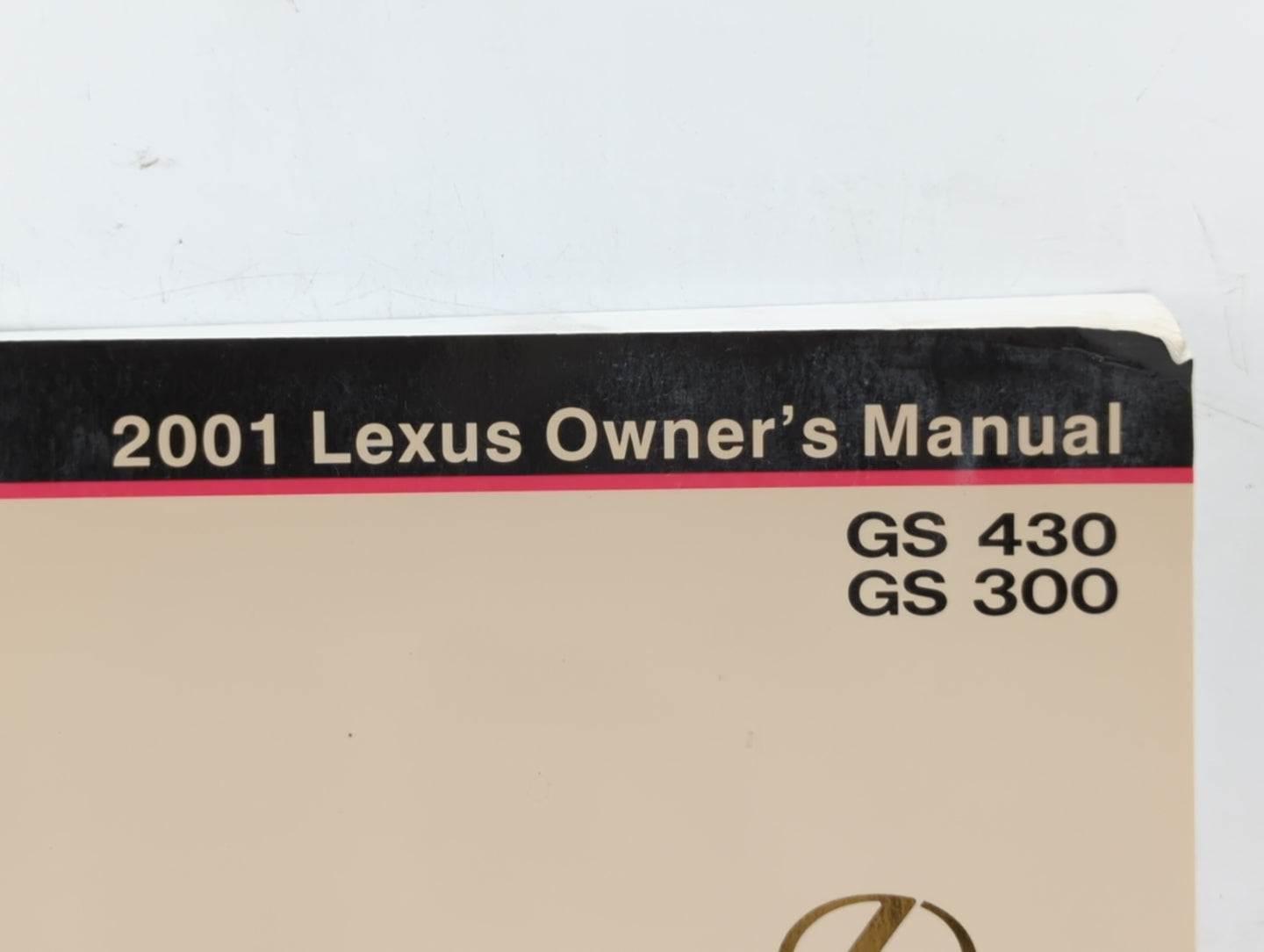 2001 Lexus Gs400 Owners Manual Book Guide OEM Used Auto Parts - Oemusedautoparts1.com