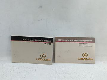 2001 Lexus Rx300 Owners Manual Book Guide OEM Used Auto Parts
