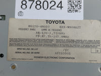 2001 Lexus Rx300 Radio AM FM Cd Player Receiver Replacement P/N:86120-48050 Fits OEM Used Auto Parts - Oemusedautoparts1.com