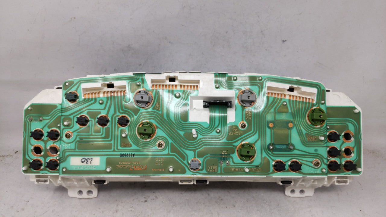 2001-2002 Mazda 626 Instrument Cluster Speedometer Gauges Fits Fits 2001 2002 OEM Used Auto Parts - Oemusedautoparts1.com