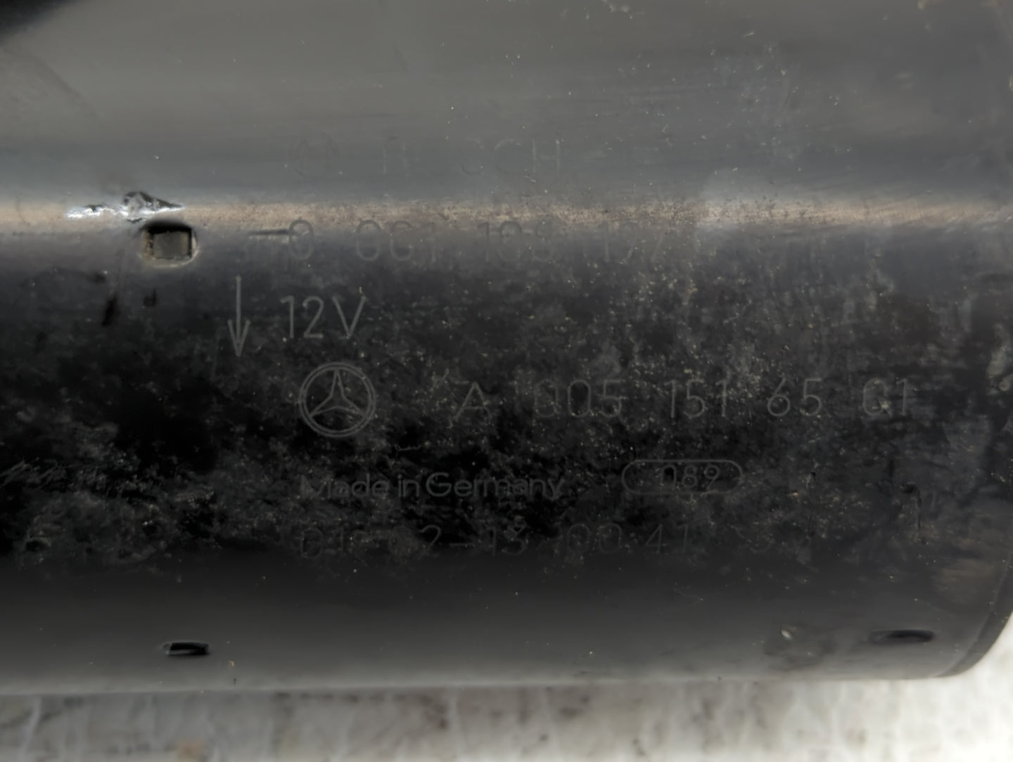 2001 Mercedes-Benz C230 Car Starter Motor Solenoid OEM P/N:A 005 15165 01 Fits OEM Used Auto Parts - Oemusedautoparts1.com