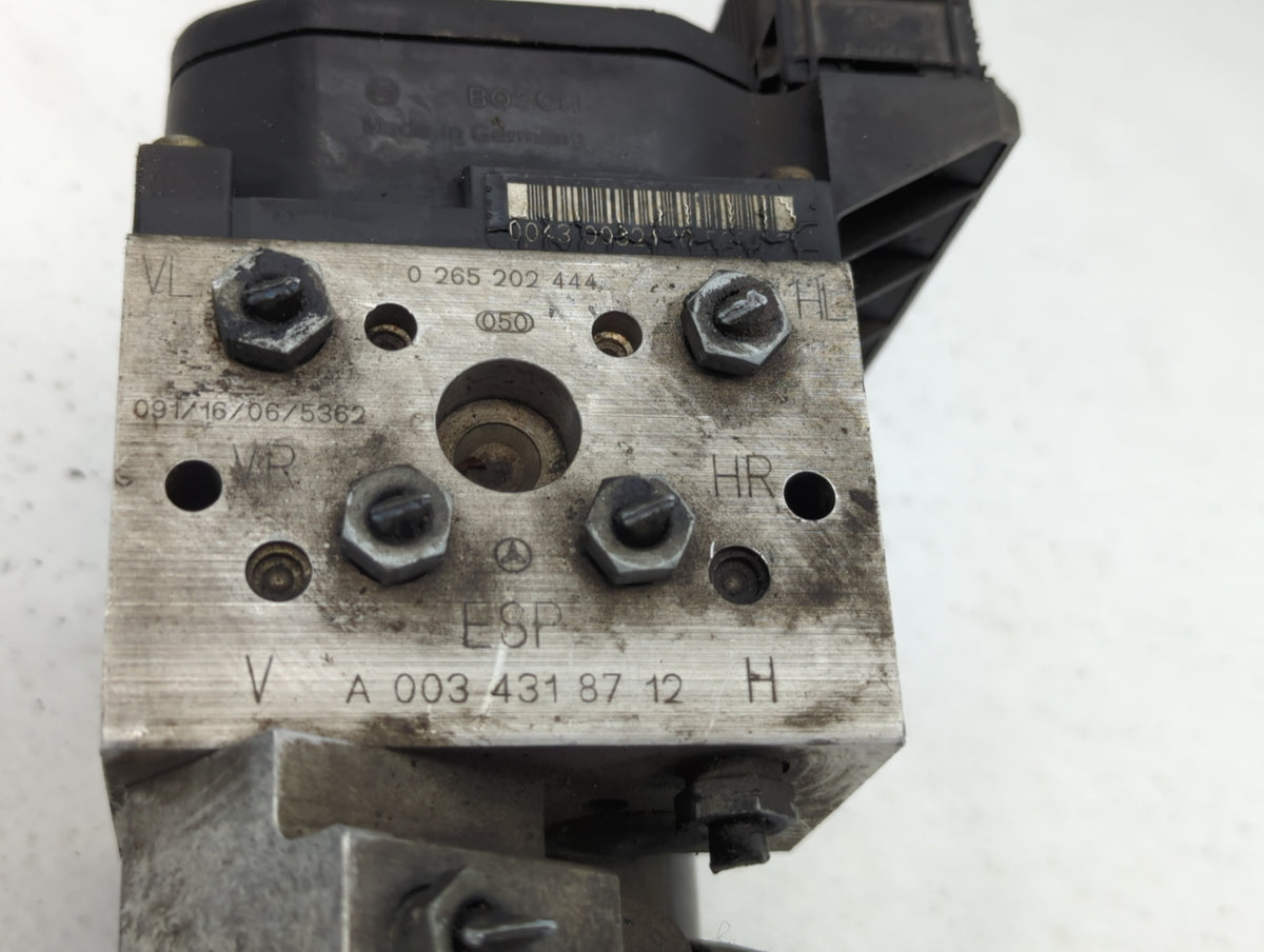 2001-2006 Mercedes-Benz Cl600 Anti-Lock Brake ABS Pump Module Actuator OEM P/N:003 431 87 12 0044314612 Fits OEM Used Auto P