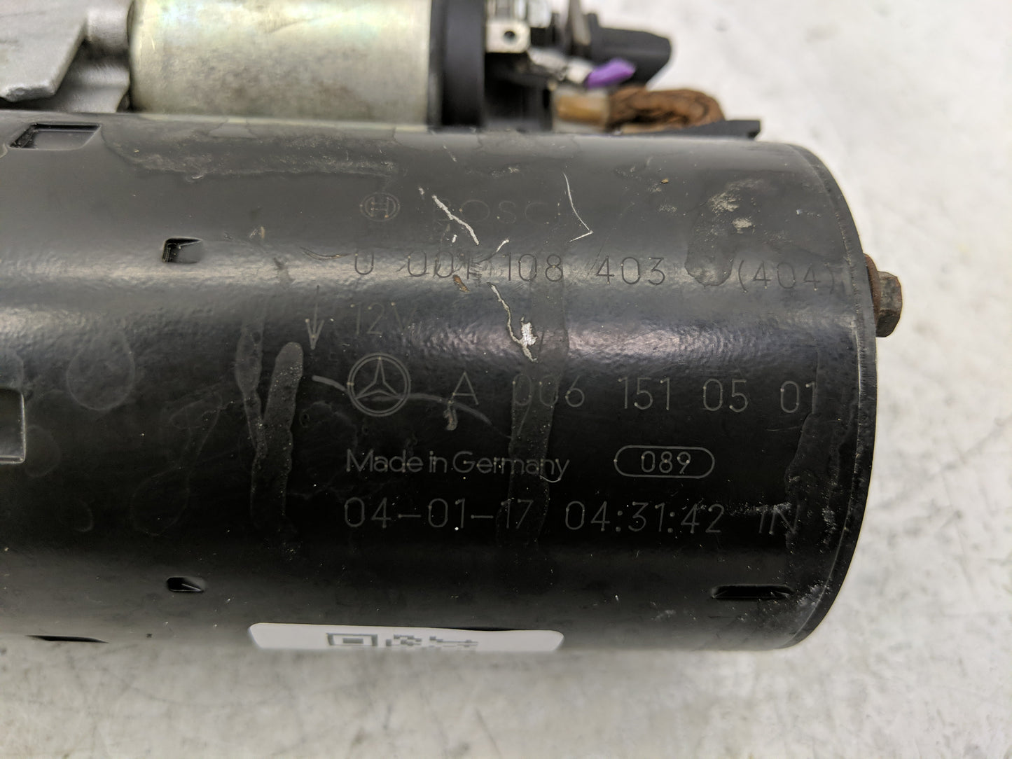 2000-2004 Mercedes-Benz S430 Car Starter Motor Solenoid OEM P/N:0 001 108 197 Fits OEM Used Auto Parts - Oemusedautoparts1.c
