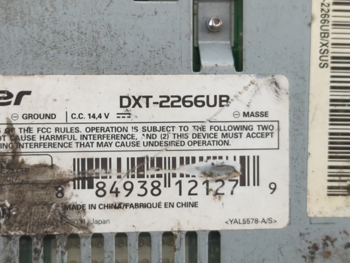 2001 Mitsubishi Eclipse Radio AM FM Cd Player Receiver Replacement P/N:DXT-2266UB Fits OEM Used Auto Parts - Oemusedautopart