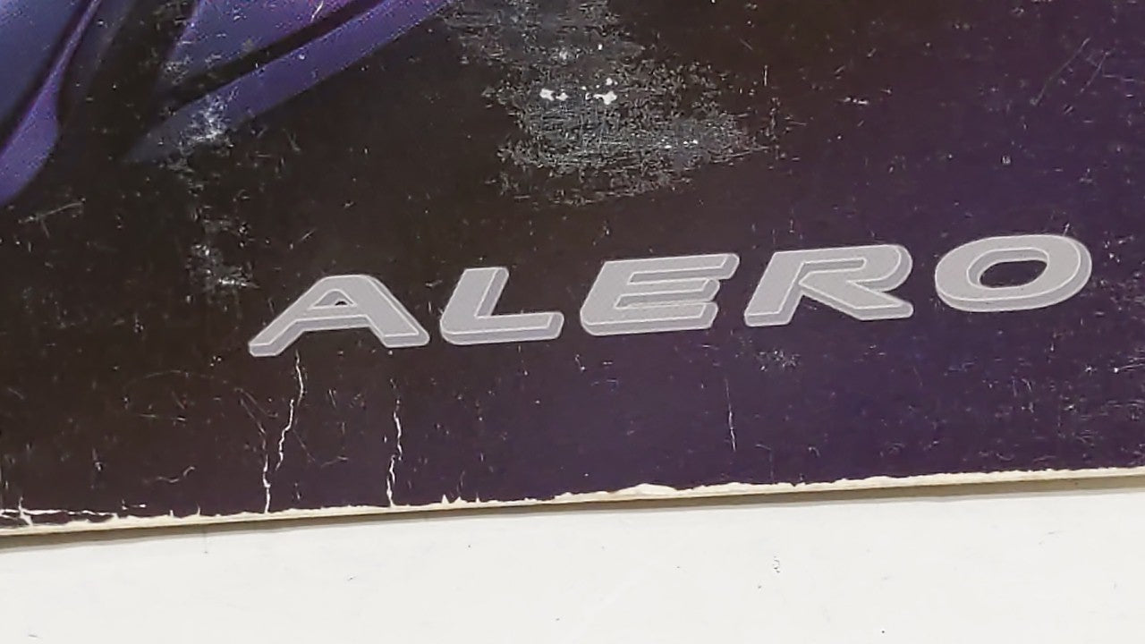 2001 Oldsmobile Alero Owners Manual Book Guide OEM Used Auto Parts - Oemusedautoparts1.com