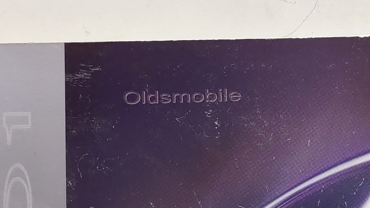2001 Oldsmobile Alero Owners Manual Book Guide OEM Used Auto Parts - Oemusedautoparts1.com