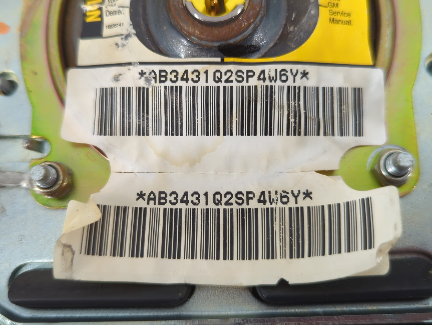 2001 Oldsmobile Aurora Air Bag Driver Left Steering Wheel Mounted P/N:AB3431Q2SP4W6Y Fits OEM Used Auto Parts - Oemusedautop