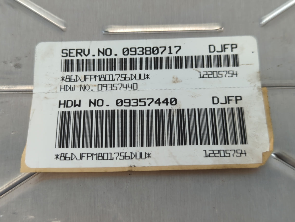 2001 Pontiac Bonneville PCM Engine Control Computer ECU ECM PCU OEM P/N:09380717 09357440 Fits OEM Used Auto Parts - Oemused
