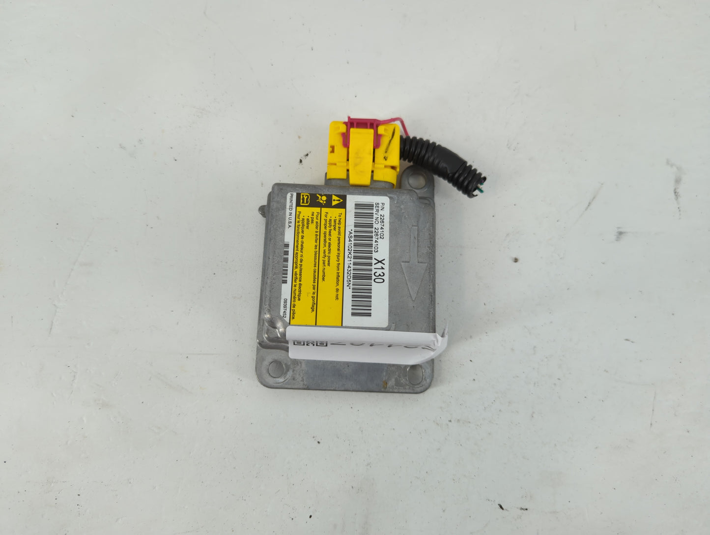 2001-2002 Pontiac Grand Am Airbag Control Module - Oemusedautoparts1.com