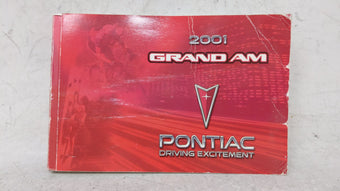 compare product 2001 Pontiac Grand Am Owners Manual Book Guide OEM Used Auto Parts