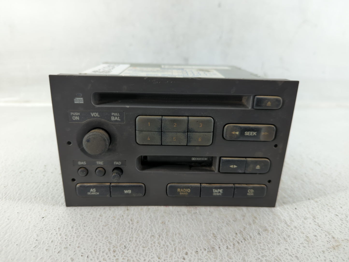 2001 Saab 9-5 Am Fm Cd Player Radio Receiver - Oemusedautoparts1.com
